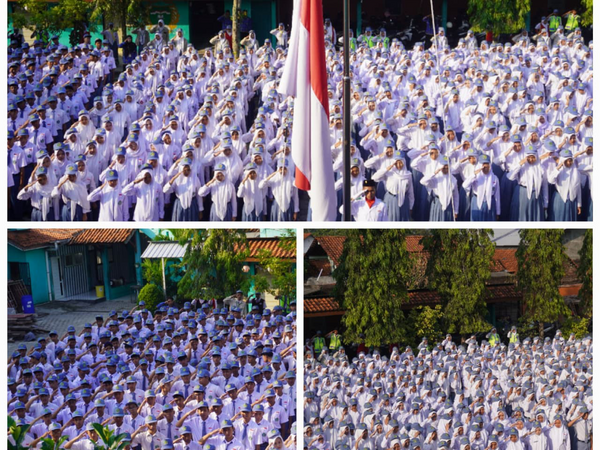 Merah Putih Berkibar Menawan Di langit Man 4 kebumen : Menjadi Saksi Bisu Semangat Kemerdekaan Yang Membara